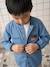 Customisable school smock for boys denim blue 
