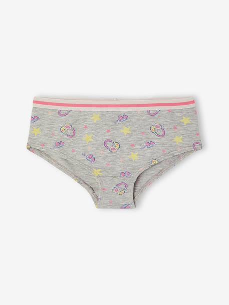 Pack of 7 shorts for girls ecru 