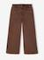 Wide-leg trousers in girls' colours chocolate+green+grey blue+plum+rose 