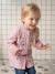 Customisable buttoned school smock for girls candy pink 