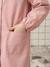 Customisable snap-fastening school smock for girls rosy 