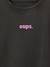 Long-sleeved T-shirt for girls anthracite+ecru+old rose 