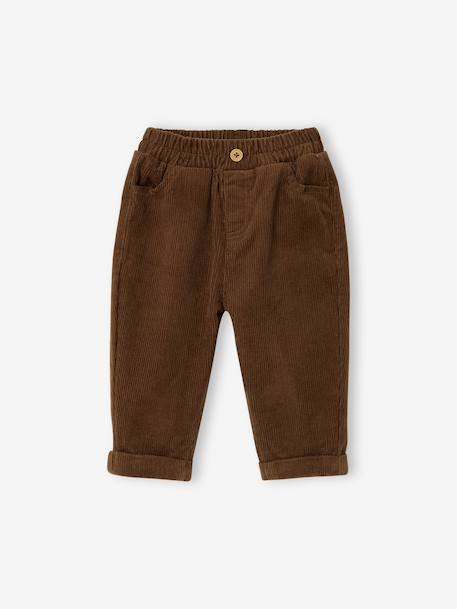 Corduroy Trousers for Babies brown+caramel+grey blue+lichen 