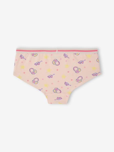 Pack of 7 shorts for girls ecru 