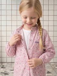 -Customisable buttoned school smock for girls