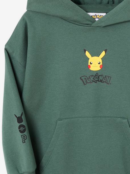Pikachu hooded sweatshirt for boys green 