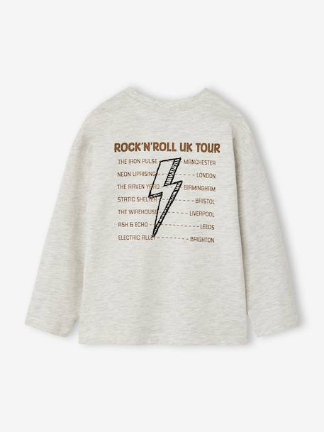 Long-sleeved T-shirt for boys marl white 