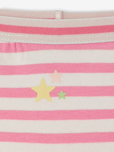 Pack of 7 shorts for girls ecru 
