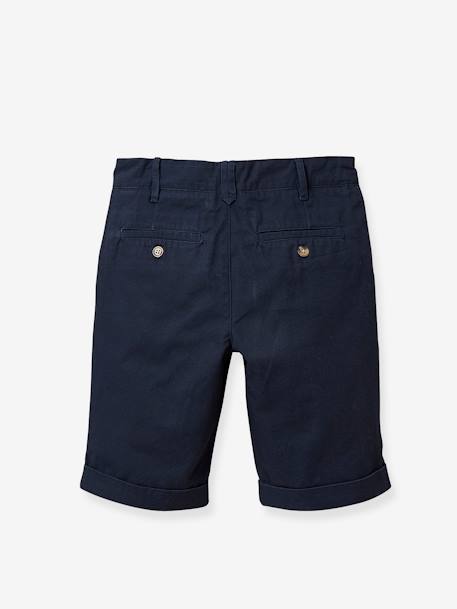Boy's classic Bermuda shorts Navy+Sand 