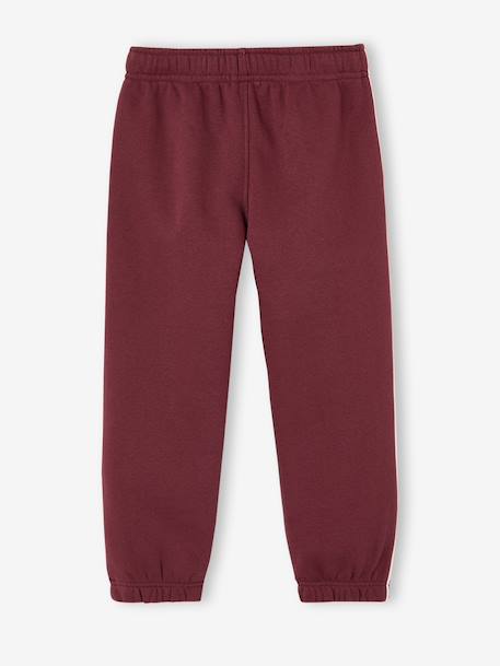 Jogging trousers for boys bordeaux red+slate grey 