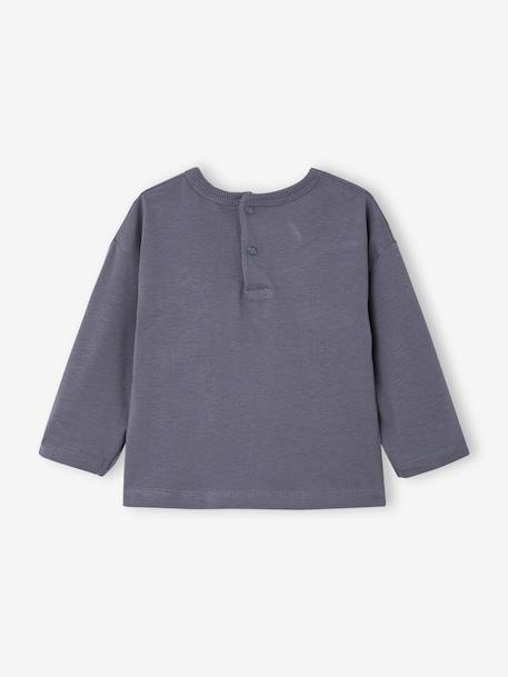 Pack of 2 long-sleeved T-shirts for baby cocoa+emerald green 