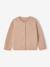 Cardigan with Golden Embroidered Heart, for Babies beige+old rose+WHITE LIGHT SOLID WITH DESIGN 