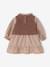 2-in-1 long-sleeved dress for baby chocolate 