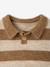 Polo jumper for baby taupe 