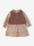 2-in-1 long-sleeved dress for baby chocolate 