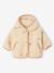 Hooded sherpa coat for baby girls vanilla 