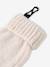 Baby girls balaclava and mittens set ecru 