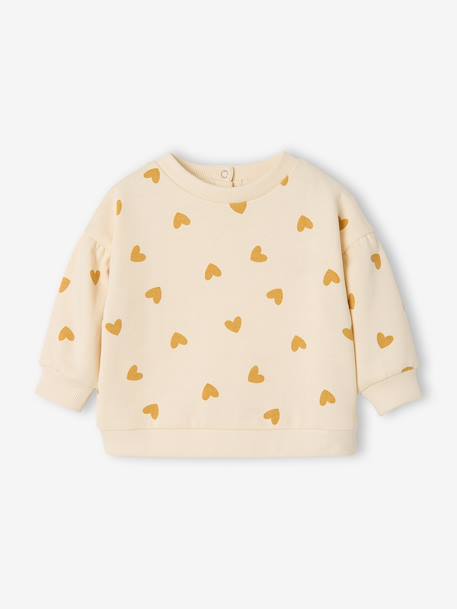Sweatshirt with leopard print taupe+vanilla 