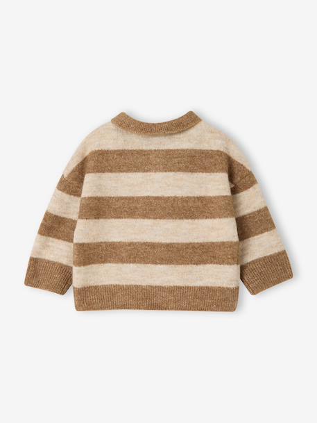Polo jumper for baby taupe 