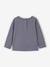 Long-sleeved T-shirt for baby girls grey blue+pale pink 