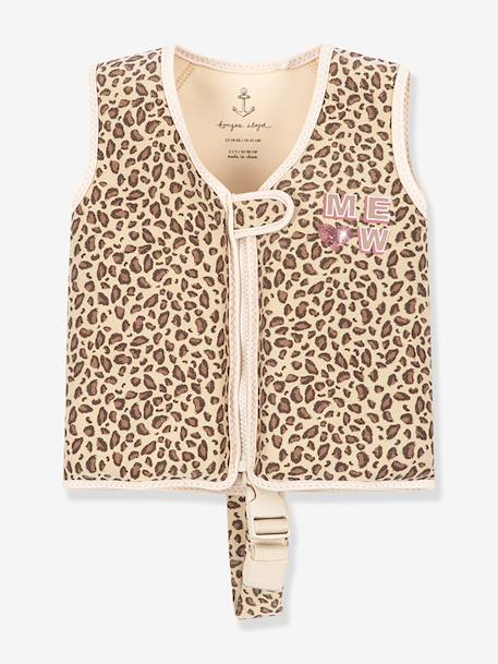 Kitty Leopard swim vest printed brown 