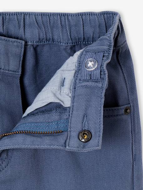 Cargo trousers for boys denim blue+olive 