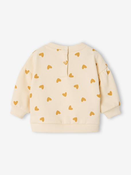 Sweatshirt with leopard print taupe+vanilla 