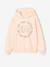 Hooded sweatshirt for girls ecru 