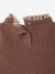 2-in-1 long-sleeved dress for baby chocolate 