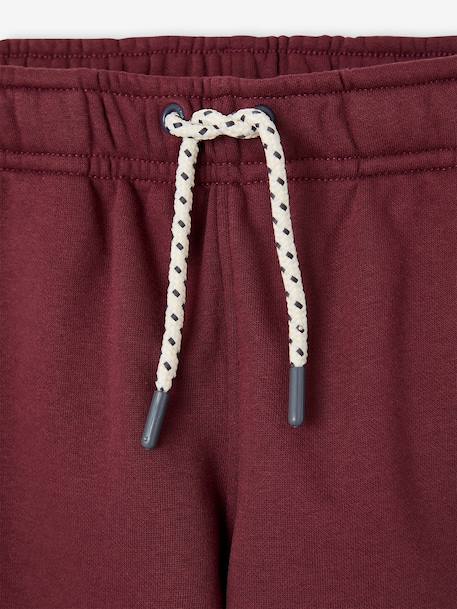 Jogging trousers for boys bordeaux red+slate grey 