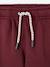 Jogging trousers for boys bordeaux red+slate grey 