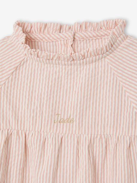Long-sleeved blouse for baby girls rosy 