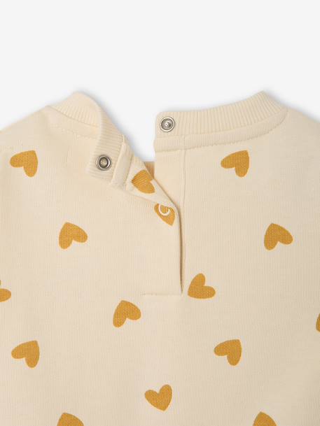 Sweatshirt with leopard print taupe+vanilla 