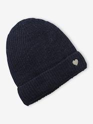 -Ribbed hat for girls