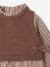 2-in-1 long-sleeved dress for baby chocolate 