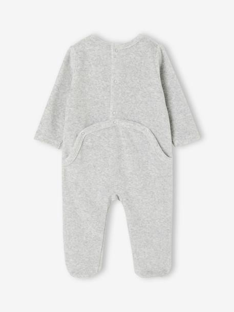 Pack of 2 Winnie sleepsuits marl grey 