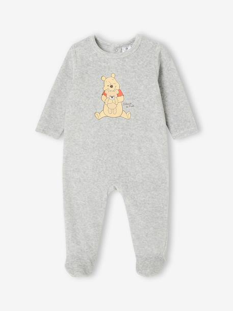 Pack of 2 Winnie sleepsuits marl grey 