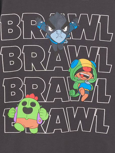 Hooded Brawl Stars sweatshirt for boys anthracite 