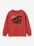 Crewneck sweatshirt for boys navy blue+tomato red 