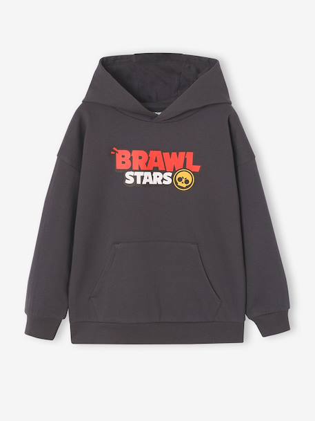 Hooded Brawl Stars sweatshirt for boys anthracite 