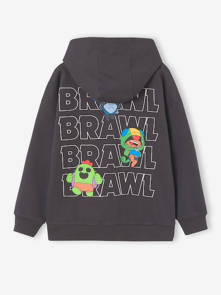 Hooded Brawl Stars sweatshirt for boys anthracite 