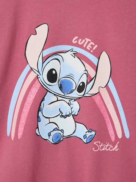 Long-sleeved T-shirt LILO AND STITCH for girls old rose 