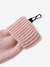 Knitted hat, snood and gloves set for girls rosy 