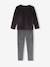 Pack of 2 velour pyjamas for boys anthracite 