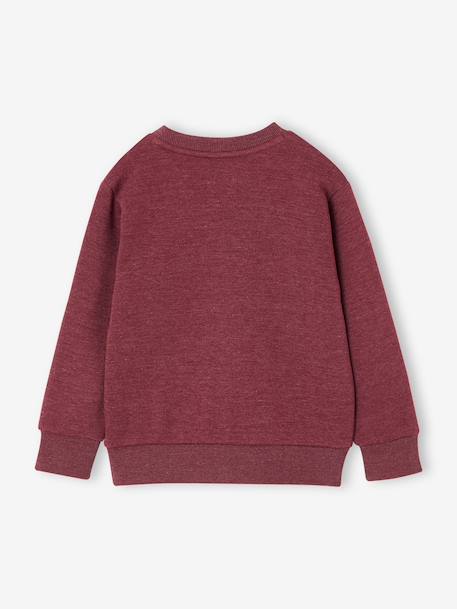 Sweatshirt with front print for boys marl red+marl white+night blue 