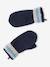 3-piece hat, snood and mittens set for boys marl white 