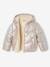 Warm puffer jacket for girls pale pink 
