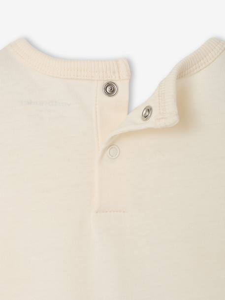 Long-sleeved T-shirt for baby ecru 