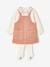 3-piece dress, T-shirt and tights set for baby girls blush 