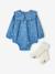 Baby jumpsuit set with tights stone 